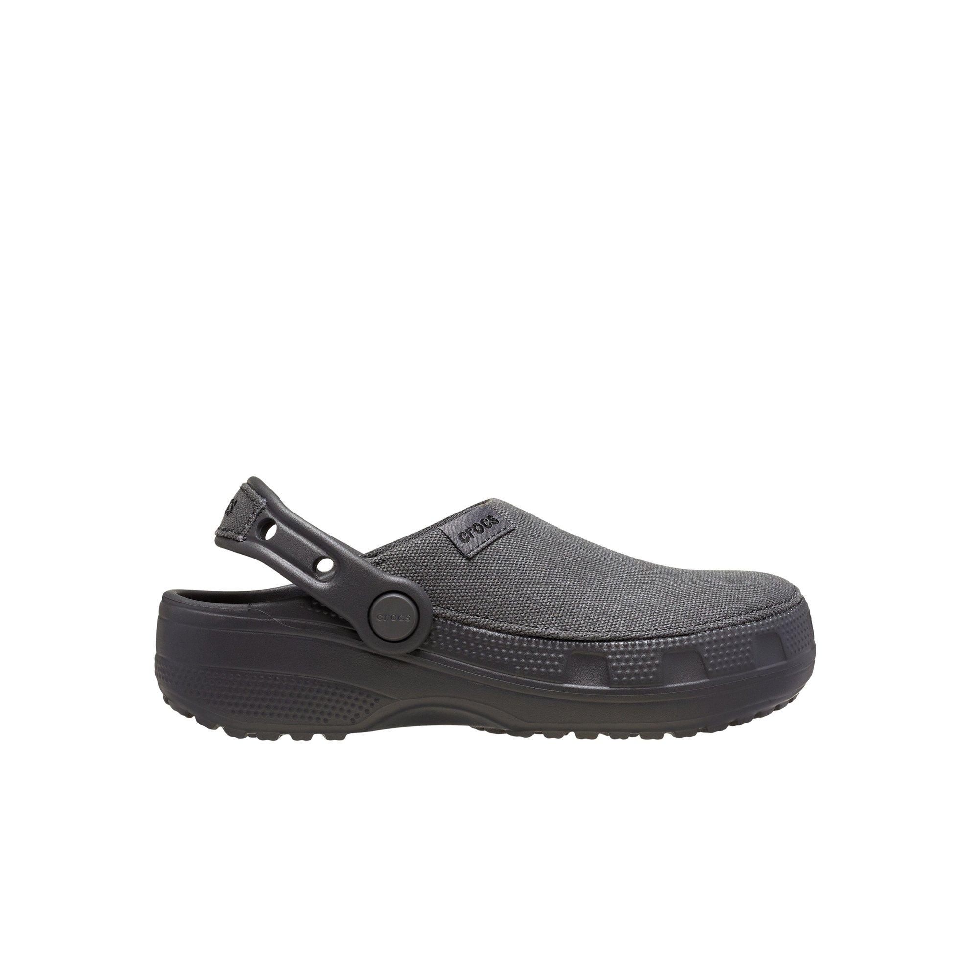 Crocs Classic Crafted "Black Sand" Preschool Boys' Clog - BLACK/GREY